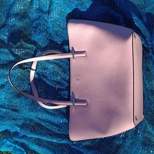 Kate Spade light pink leather hand bag.